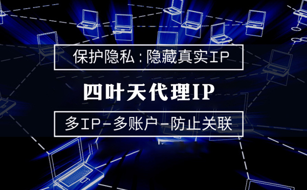 【铜仁代理IP】代理服务器的类型有哪些？四叶天代理IP怎么样